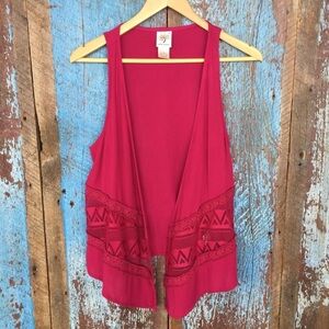 Self Esteem Fuchsia Pink Vest